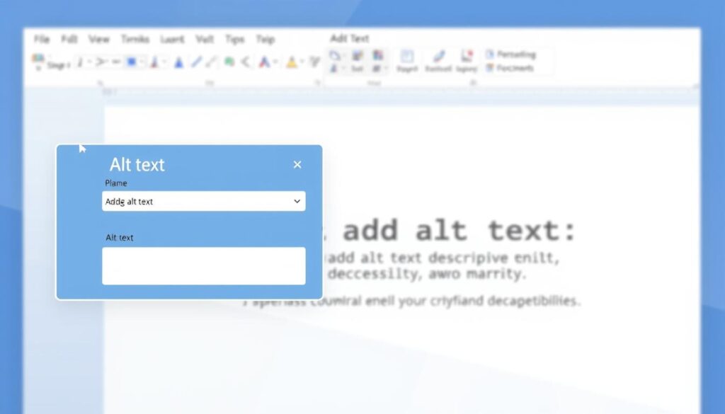 Alt text pane in Microsoft Word for document accessibility