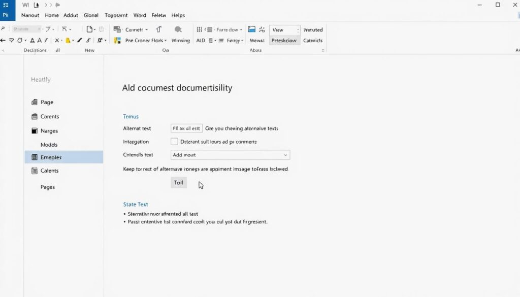 Microsoft Word Accessibility Checker interface