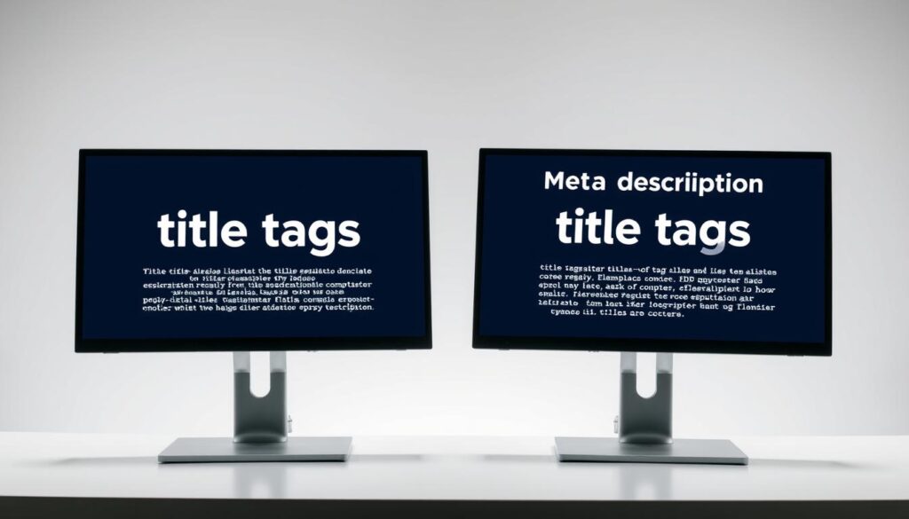 title tags and meta descriptions