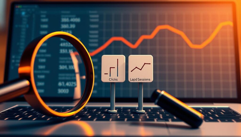 clicks vs sessions tracking methods