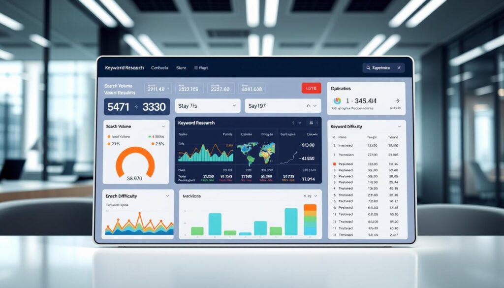 keyword research dashboard