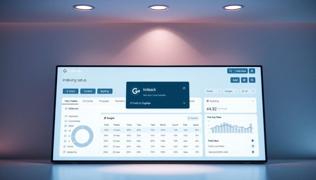 website indexing status dashboard