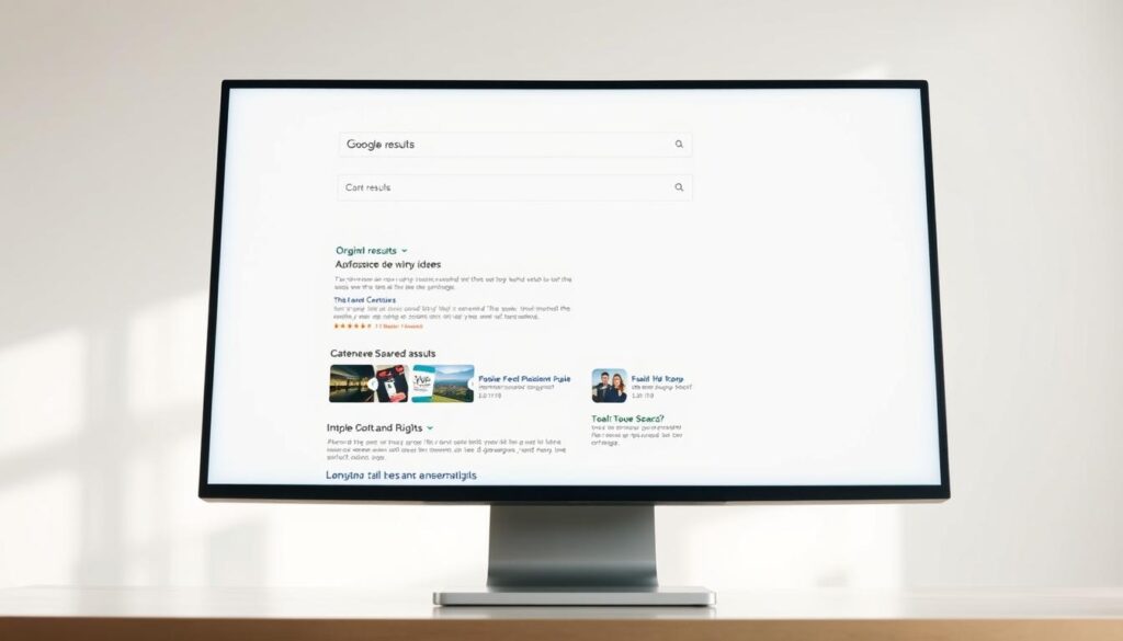 modern search engine results page