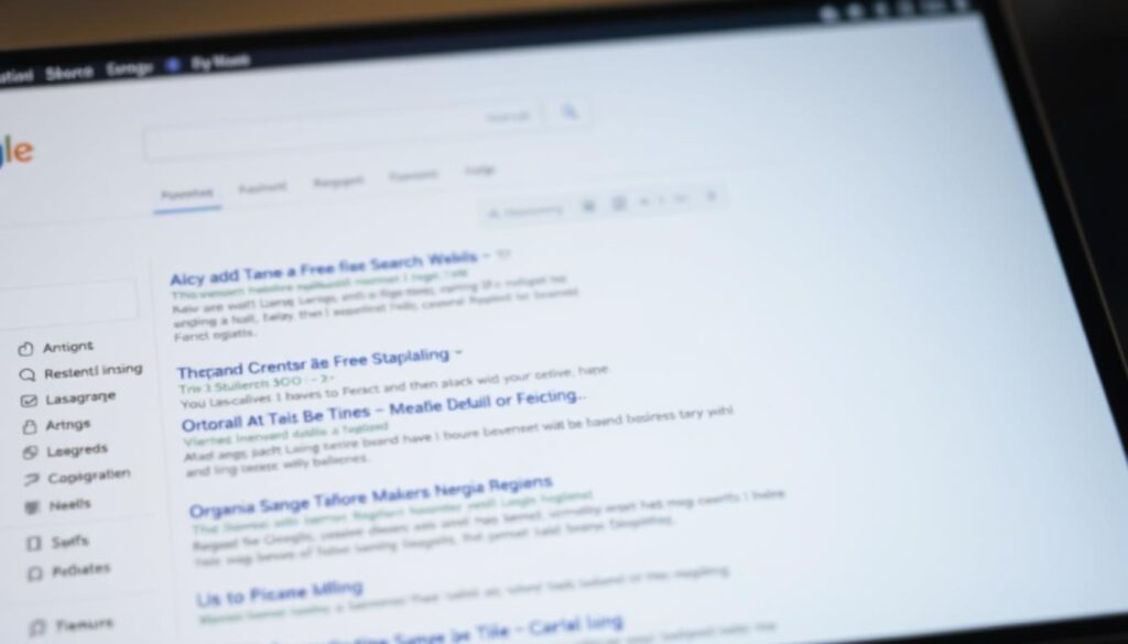 search engine results page features