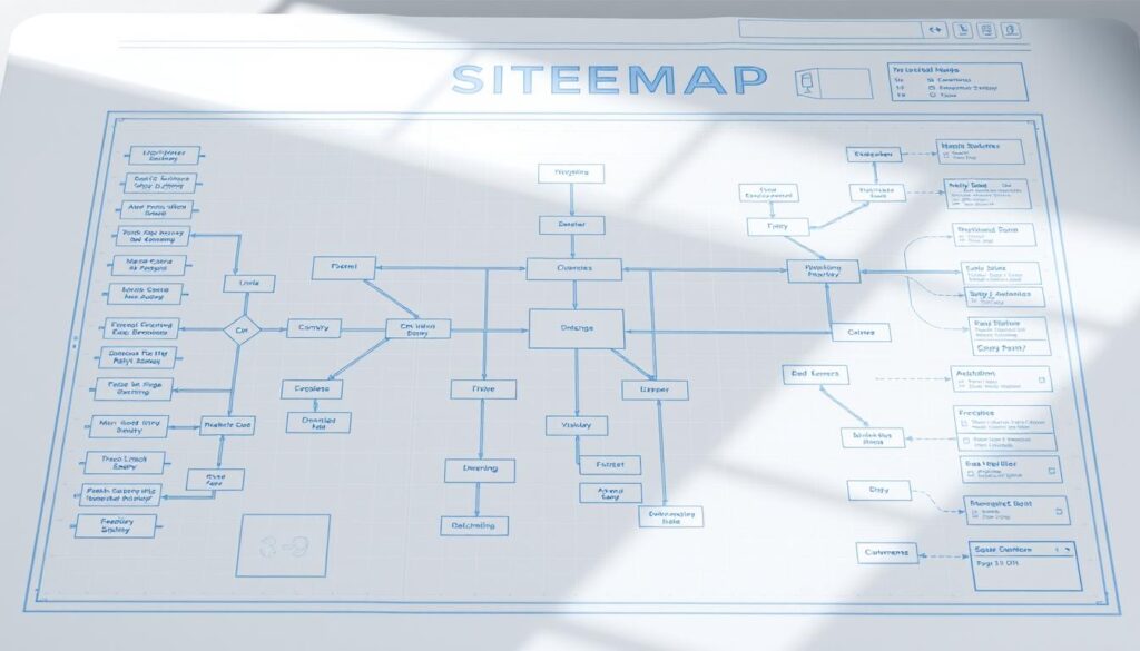 sitemap structure blueprint