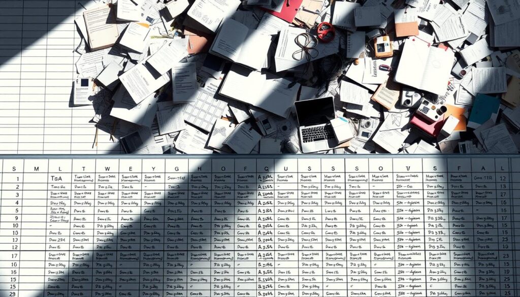 structured vs unstructured data example