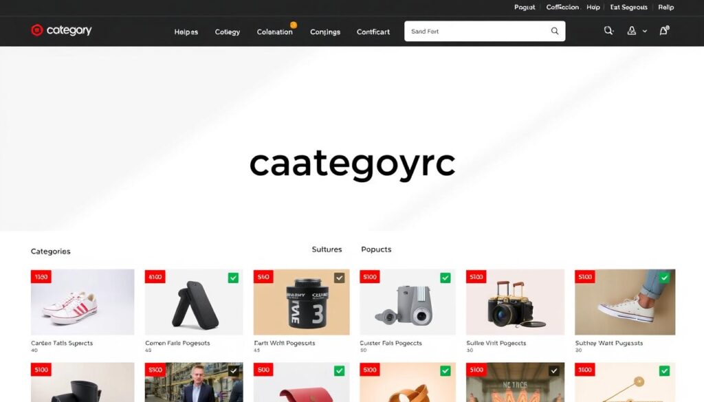 ecommerce category page structure