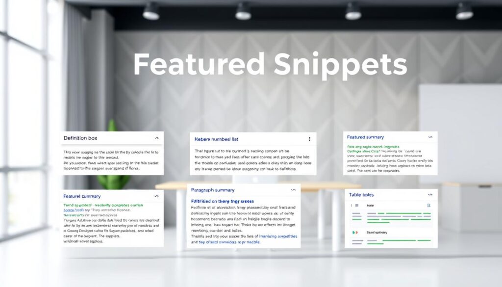 types of featured snippets types of featured snippets