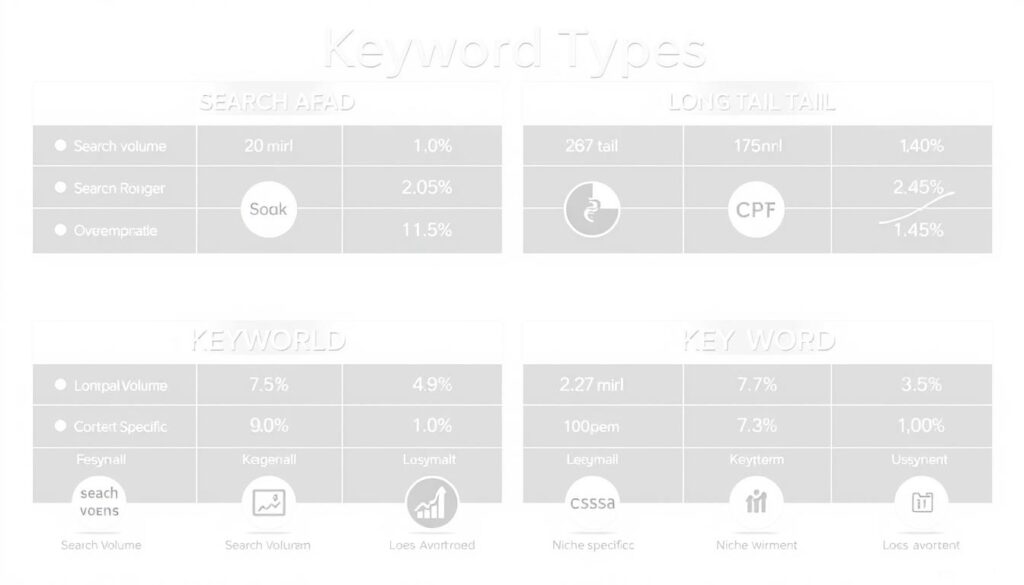 keyword types comparison