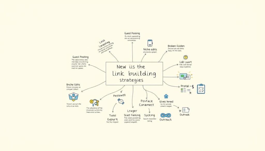 link building strategies diagram