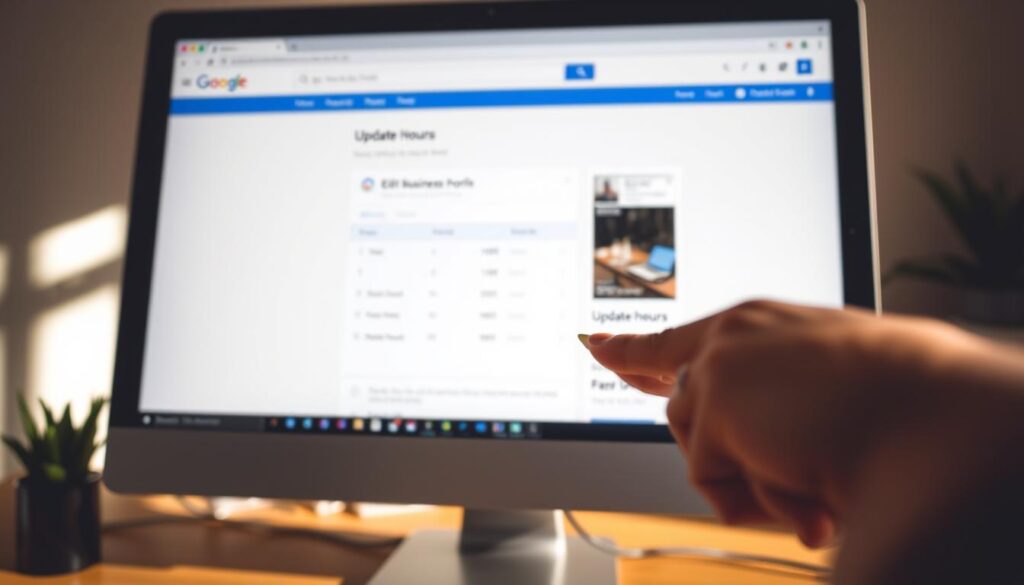 Google Business Profile hours update