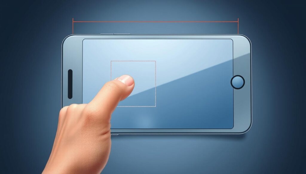 mobile screen thumb zones